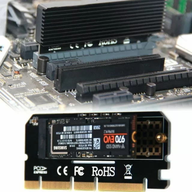 M.2 SSD PCIe Adapter M.2 NVMe SSD NGFF To PCIE 3.0 X16 Riser