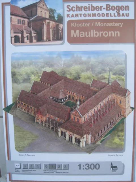 Kloster Maulbronn Kirche Schreiber-Bogen Kartonbausatz *NEU* Bastelbogen