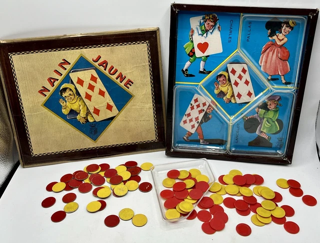 Jeu De Nain Jaune Ancien – Illustrations Jeanne Lagarde – Jeu De Société Vintage