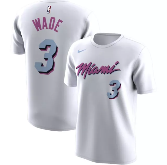 Dwyane Wade Miami Heat Nike Sunset Vice Pink Earned Edition Jersey