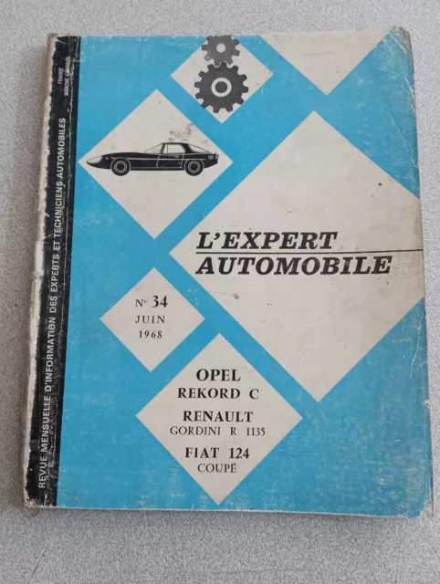 Rta Revue Technique L'Expert Automobile Opel Rekord C Renault Gordini R1135