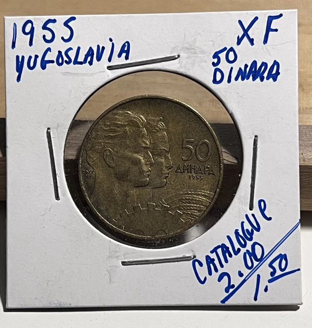 1955 Yugoslavia 50 Dinara XF (INV F)