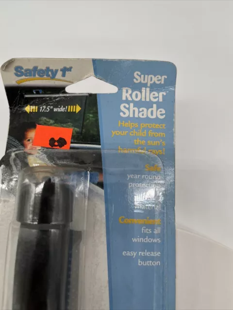 Safety 1st Kids 17” Complete Coverage Super Roller Shade For Car Window