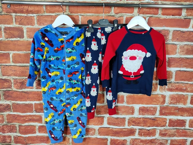 Pacchetto Costume Bambino Età 18-24 Mesi 100% Pigiama Successivo Set Santa 92Cm