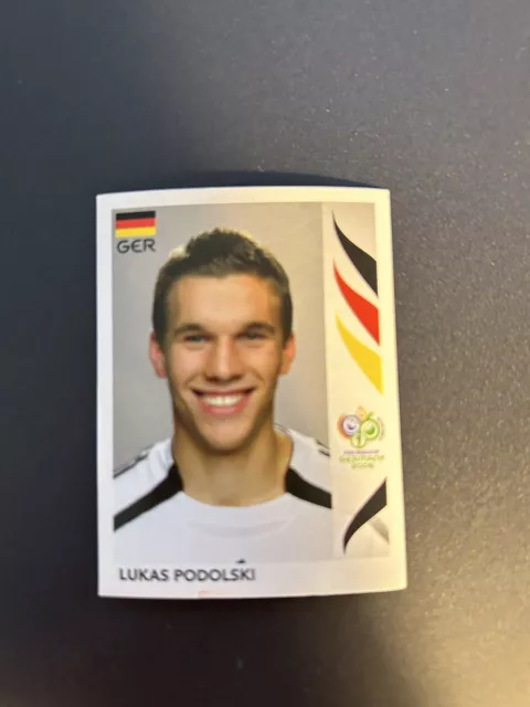 Panini Fußball WM 2006 World Cup Germany Lukas Podolski Nr. 35 Deutschland RAR