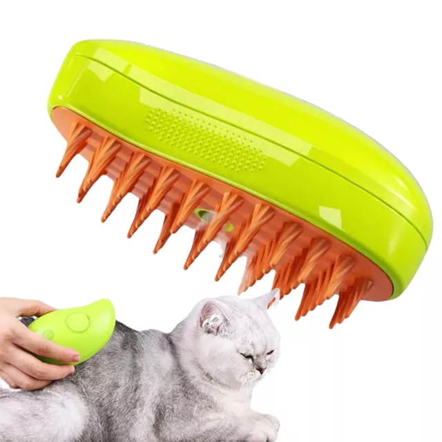Steamy Cat Brush - 3 In1 Cat Steamy Brush,Self Cleaning Cat Brush