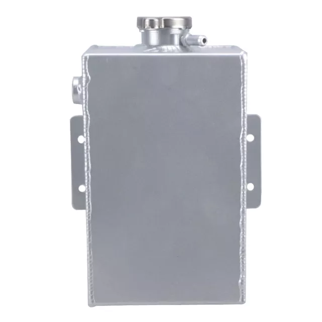 2.5L Universal Aluminum Coolant Expansion Overflow Tank Bottle With cap Silver