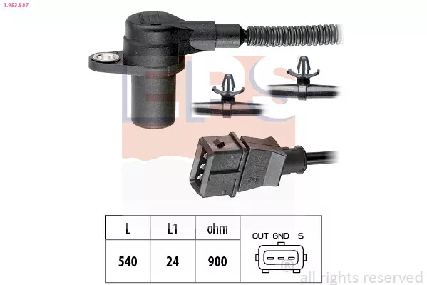 1.953.587 EPS Sensor, crankshaft pulse for HYUNDAI