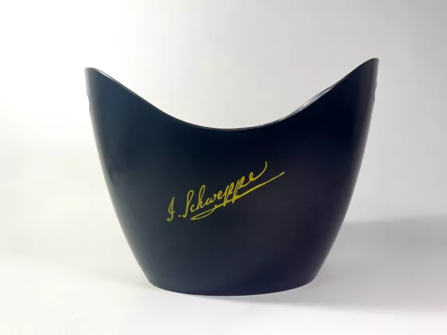 Schweppes Tonic Sonrisa/Ice Bucket Black Matte Finish with Yellow Logo