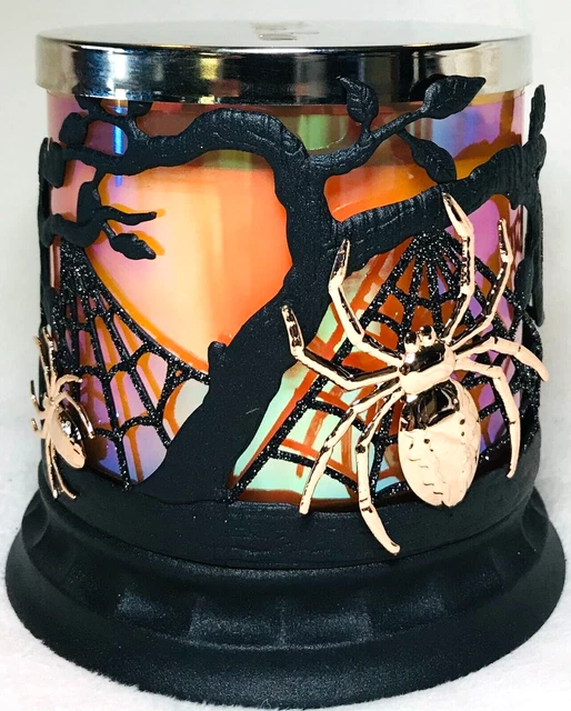 *NEW* HALLOWEEN SPIDER BRANCHES 3WICK CANDLE HOLDER Bath & Body