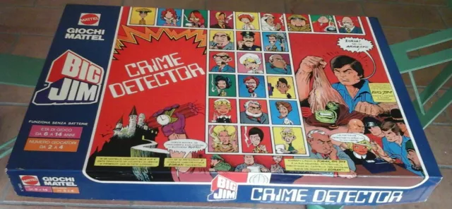 BIG JIM - CRIME DETECTOR gioco da tavolo giochi MATTEL 1978 vintage boardgame