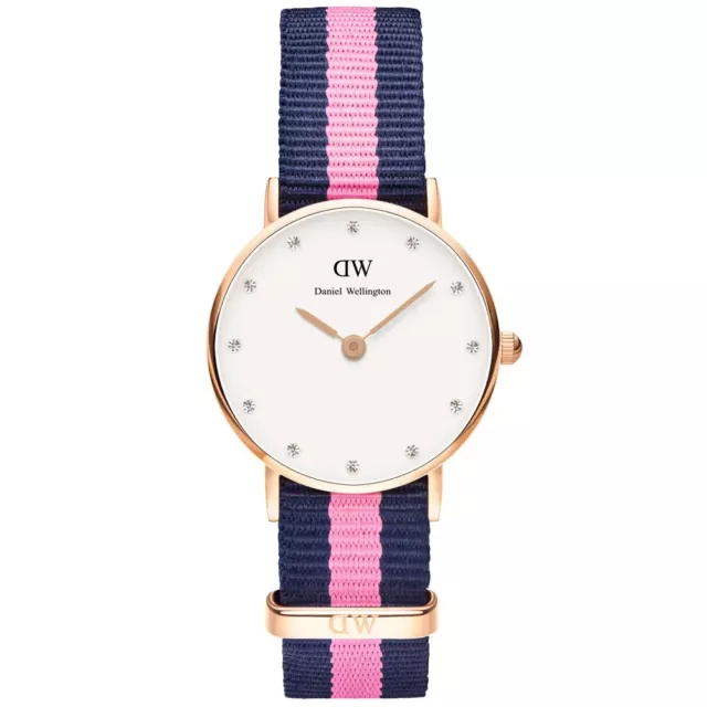 Daniel Wellington0906DW Women's 26mm Classy Winchester Watch Rose Gold Pink Navy