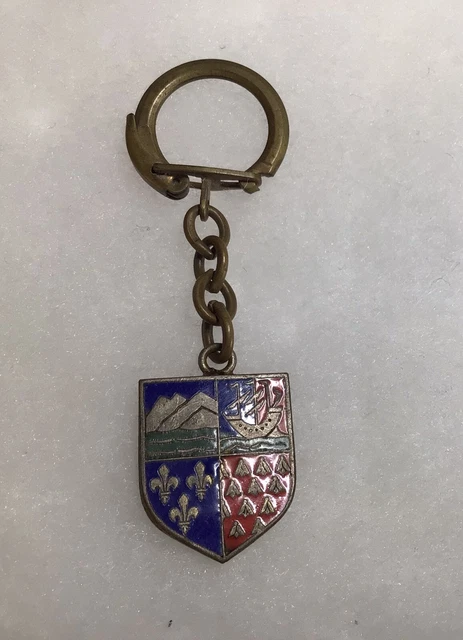 Porte-clés Gendarmerie Nationale – Drapeau France Brodé – Bleu Marine – Style Militaire Robuste