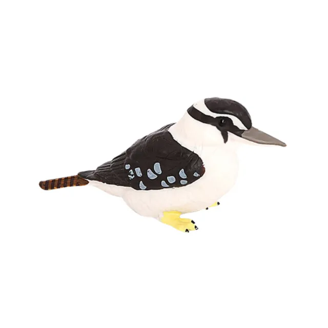 Plastik Kookaburra-Modell Kind Mini-Vogelstatuen Vogelfiguren Dekorationen