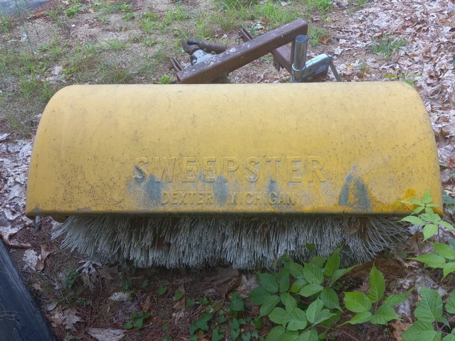 48 inch broom was on a Kobota tractor front mount   sweeper angle