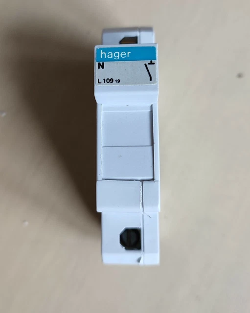 Hager Porte fusible, neutre L109-19