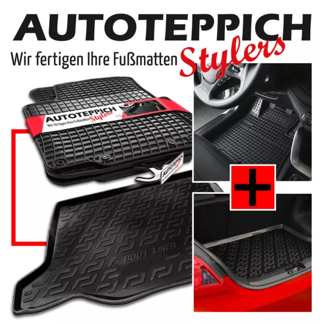 SET Kofferraumwanne & Gummimatten für VW Golf 7 VII AU Variant Kombi 2013-2020