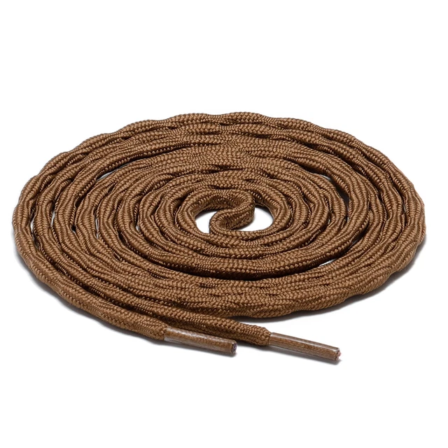 1 Pair Wave Brown Hiking Work Boot Shoe Laces for 5 6 7 8 9 10 eyelets Stay Tied