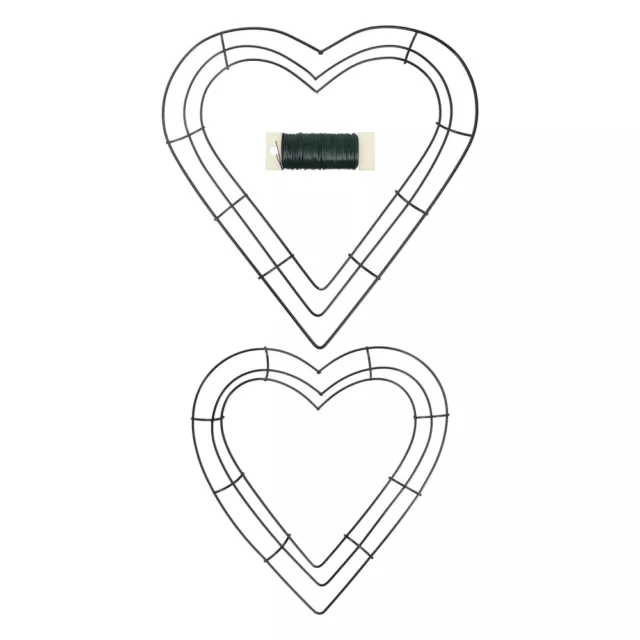 Heart Garland Iron Valentines Wreath Green Picture Frame Wire