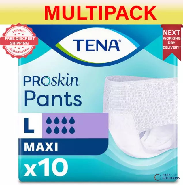 TENA Pants Maxi - Large - 2 Packs of 10 - Incontinence Pants