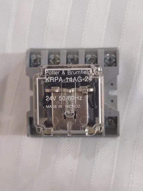 Relay  Undecal  24V/50-60Hz, Potter & Brumfield KRPA-14AG-24 With 27E123 Base
