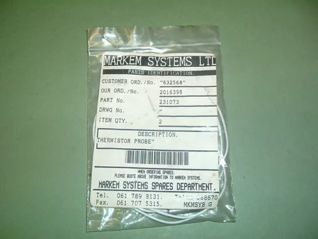 Markem................ Thermistor Probe 231073 X 2 Units 904A New Factory Packed