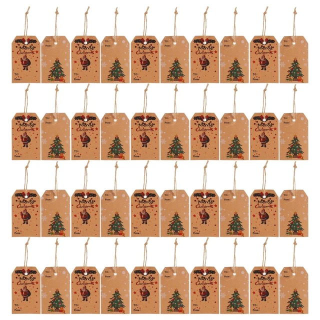 2 Sets Urlaub Geschenk Tags Weihnachten Papier Tags Weihnachten Verpackung Tags