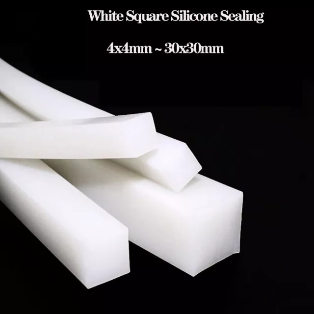 Strisce di tenuta in gomma silicone solida bianco guarnizione spazio strisce 4 mm m~30 mm