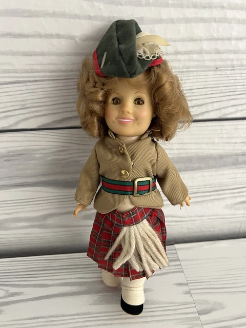 Vintage Shirley Temple 1982 IDEAL 8" Scottish Kilt Wee Willie Winkie Doll Toy