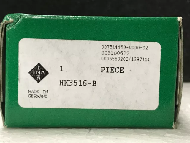 HK3516 INA New Needle Bearing. Size: 35mmX42mmX16mm.