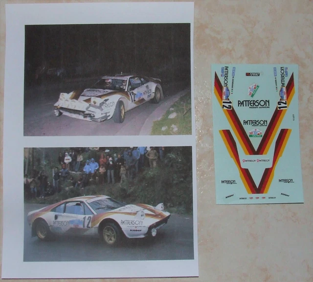 decals calcas 1:43 slot ferrari 308 per for 1981 entremont