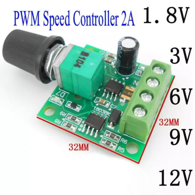 DC Motor Potentiometer Drehknopf Geschwindigkeitsregler Schalter Set 18V 12V