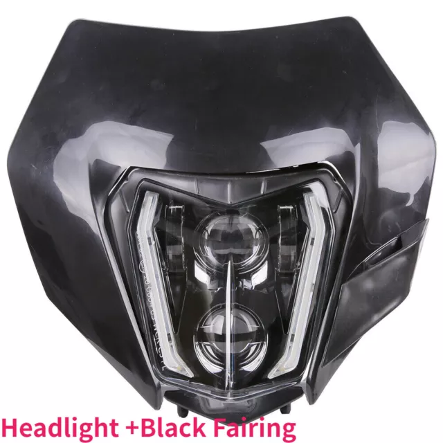LED Headlight with Fairing for KTM 690 690R 150 250 300 350 450 500 XCW EXC  SMC