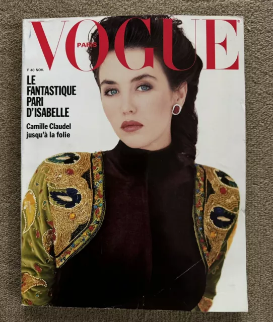 Vogue Paris November 1988 Christian Lacroix magazine Naomi Campbell Vintage