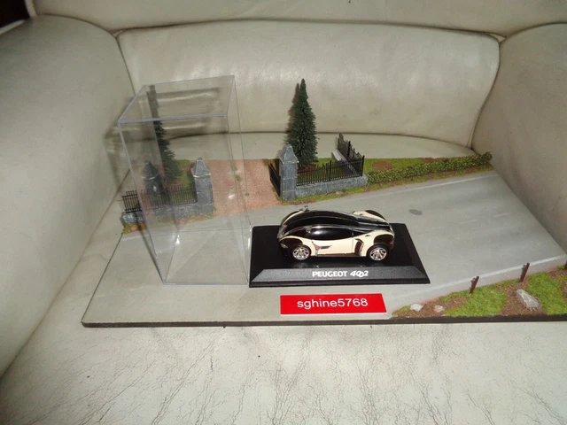 Voiture Miniature Peugeot 4002 Concept Car Norev 1:43 - Occasion Avec Boîte Et Fascicule