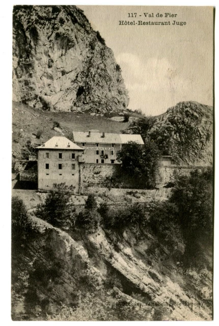 CPA 74 Haute-Savoie Val de Fier Hotel-Restaurant Judge