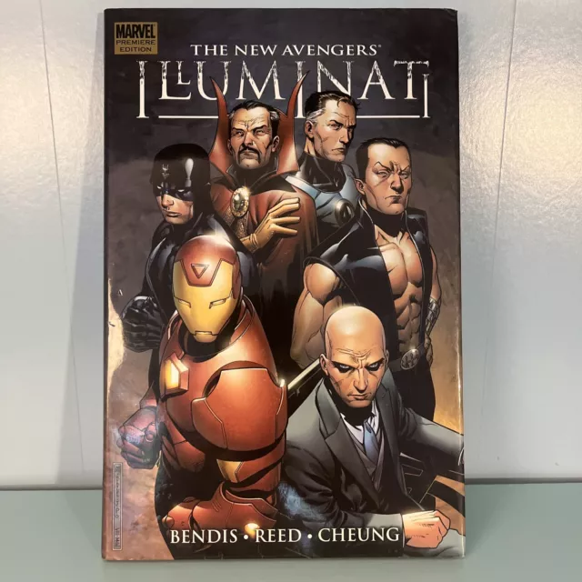* AVENGERS: ILLUMINATI Premiere Edition * Bendis Marvel Hardcover FREE SHIPPING!