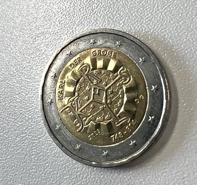 Seltene Wertvolle 2 Euro Münzen Fehlprägung 2 EURO MÜNZE- Fehlprägung Karl der Große DG - 2023 - Seltenheit EUR 14.