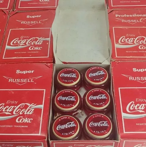 🔴 *SALE* Coca Cola Super Russell Spinner Yoyo. Genuine New Old Stock Coke Red