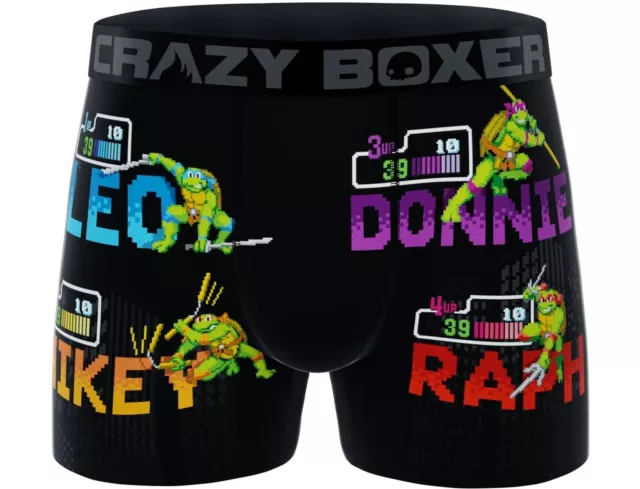 Teenage Mutant Ninja Turtles Underwear Mens Medium 32-34 Crazy Boxer Briefs