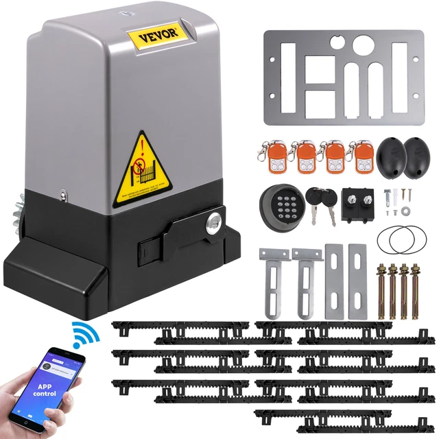 SLIDING GATE OPENER Automatic 7M 1800KG 4 Remote APP Control Keypad