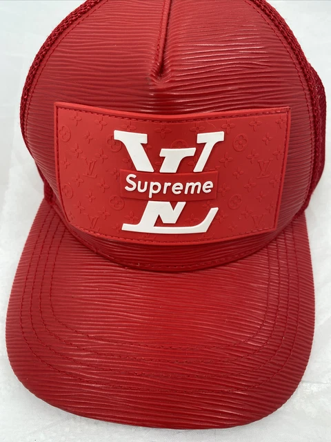 Louis Vuitton Supreme Cap Red Pattern price from ajebomarket in