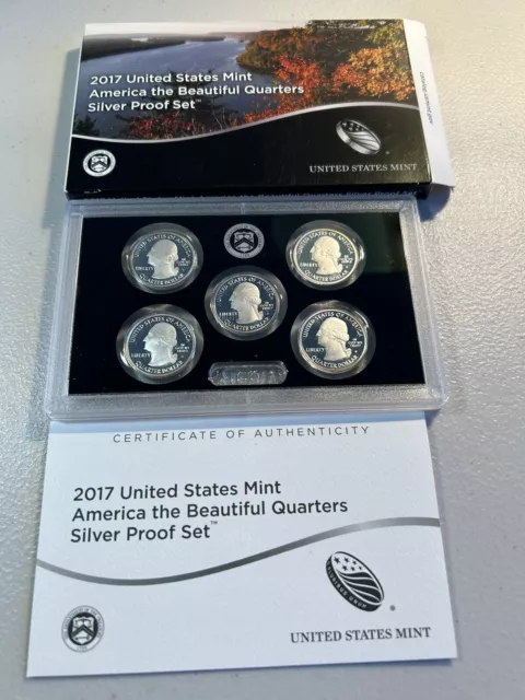 2017 S ATB Silver 5 Quarter Proof With OGP & COA " Beautiful Coins"