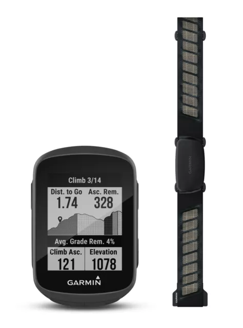 Garmin Edge 130 Plus Bundle schwarz GPS Navigation Fahrradcomputer Pulsgurt NEU