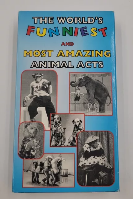 THE WORLD'S FUNNIEST AND MOST AMAZING ANIMAL ACTS VHS 1995 Very Good Condition