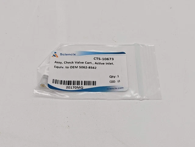 Sciencix Active Inlet Valve Cartridge (400 bar), Comparable to OEM # 5062-8562