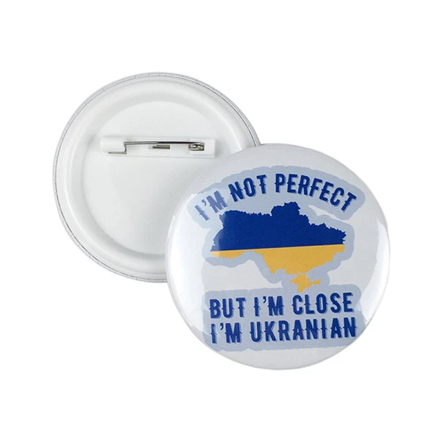 SPILLA MAPPA UCRAINA, SPILLA RISVOLTO SMALTO SIMBOLO STEMMA - 1"/2,5 Cm, 2 Pz EUR 13,20