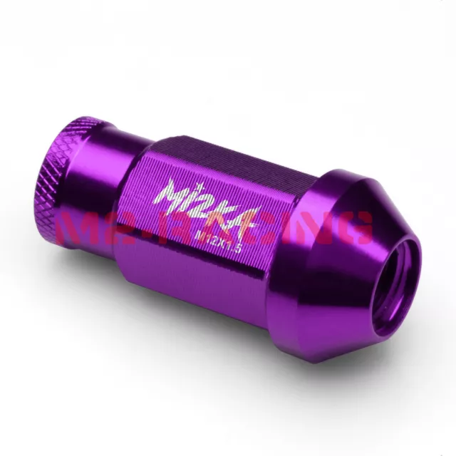 Purple 20pcs M12X1.5mm Screw Lug Nuts Short Tuner Aluminum Wheels Rims Cap WN01 2