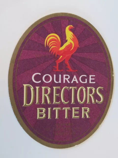 Beer Coaster Bar Mat ~ Wells Brewery Young's Courage Directors Bitter England