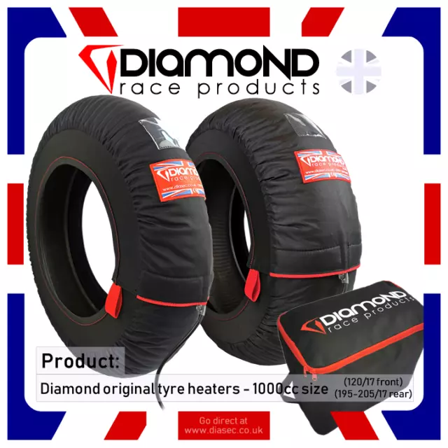 Diamond Race Products - 'Original' Neumático Calentadores Para 1000cc-120/200